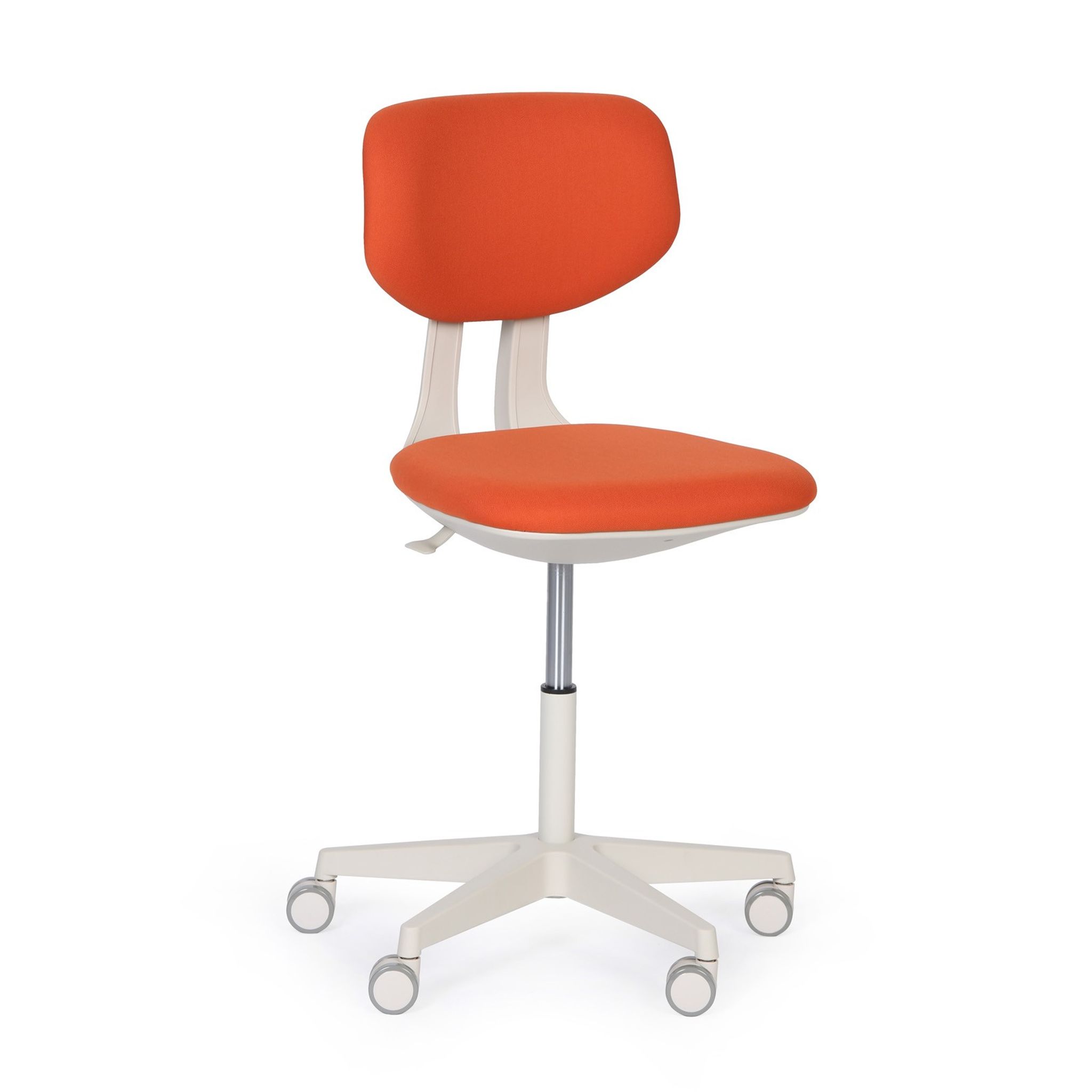 Pracovná stolička BEN, mäkké kolieska, oranžová