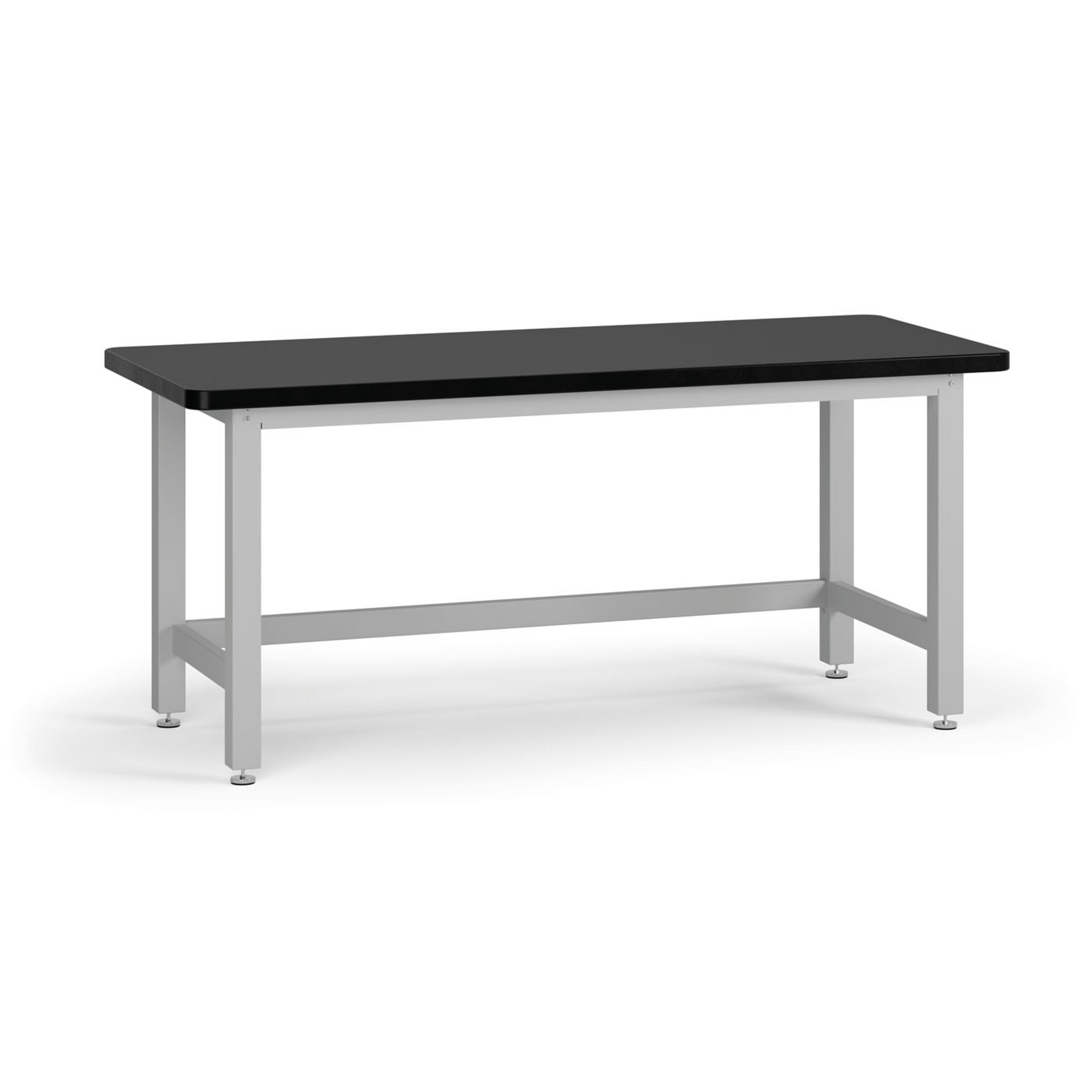 Pracovný stôl do dielne G4, stolová doska MDF + PVC, nosnosť 1000 kg, 1800 mm