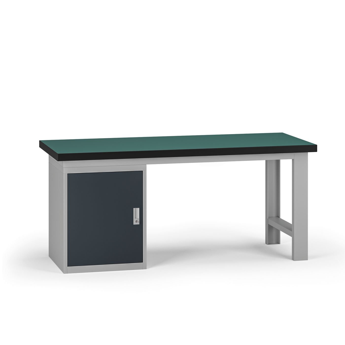 Fotografia produktu: Pracovný stôl do dielne G8, 1800 x 750 x 800 mm, 1x skrinka, grafit