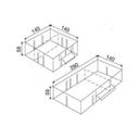 Přepážky pro plastové zásuvky, velikost M, L, 5 ks