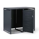 Přístřešek na 2 popelnice 240 l, 1160 x 1340 x 800 mm, uzamykatelný