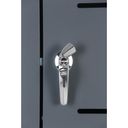 Přístřešek na 2 popelnice 240 l, 1160 x 1340 x 800 mm, uzamykatelný