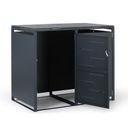 Prístrešok na 2 popolnice 240 l, 1160 x 1340 x 800 mm, uzamykateľný