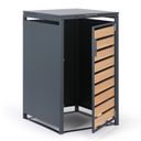 Prístrešok na popolnicu 240 l, 1160 x 695 x 800 mm, dekor dreva