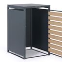 Prístrešok na popolnicu 240 l, 1160 x 695 x 800 mm, dekor dreva