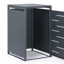 Prístrešok na popolnicu 240 l, 1160 x 695 x 800 mm, uzamykateľný