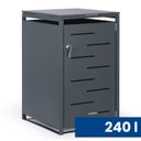 Prístrešok na popolnicu 240 l, 1160 x 695 x 800 mm, uzamykateľný