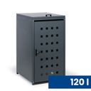 Prístrešok na popolnicu do objemu 120 l, 114 x 57 x 62,3 cm, sivá