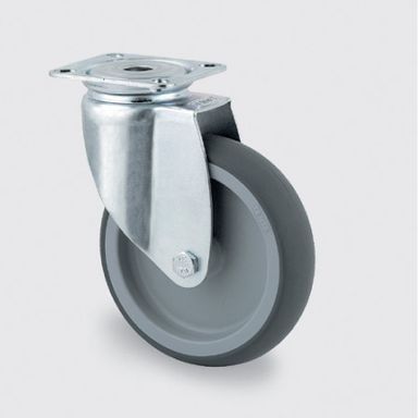 Prístrojové koleso TENTE sivé 125 mm, otočné