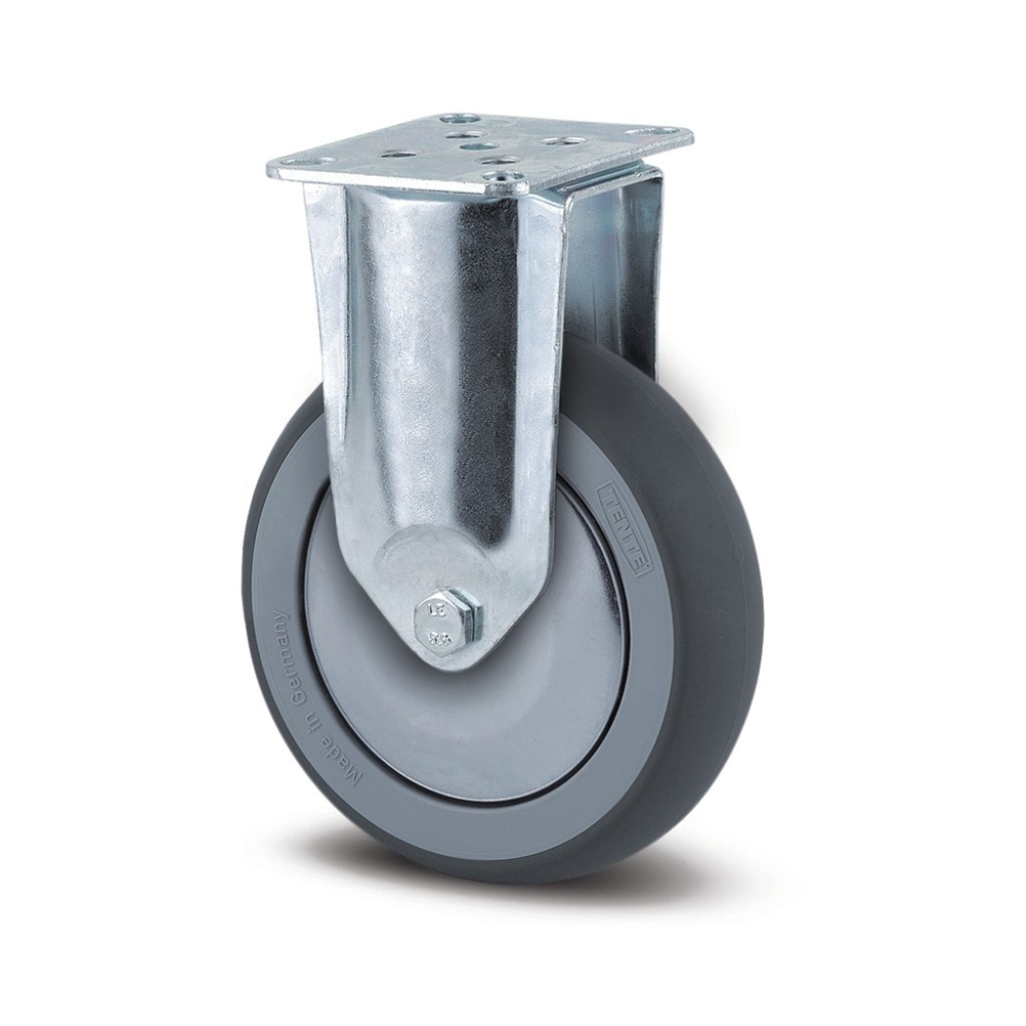 Přístrojové kolo TENTE šedé 125 mm s krytem