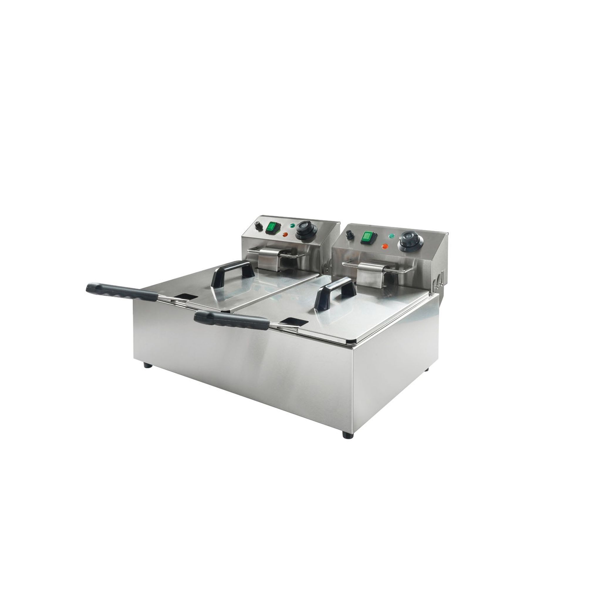 Profesionálna elektrická fritéza, 2× 6 l, 2× 2500 W