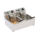 Profesionálna elektrická fritéza, 2× 6 l, 2× 2500 W