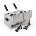 Profesionální elektrická fritéza 2× 4 l, 2× 2000 W