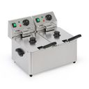 Profesionální elektrická fritéza 2× 4 l, 2× 2000 W
