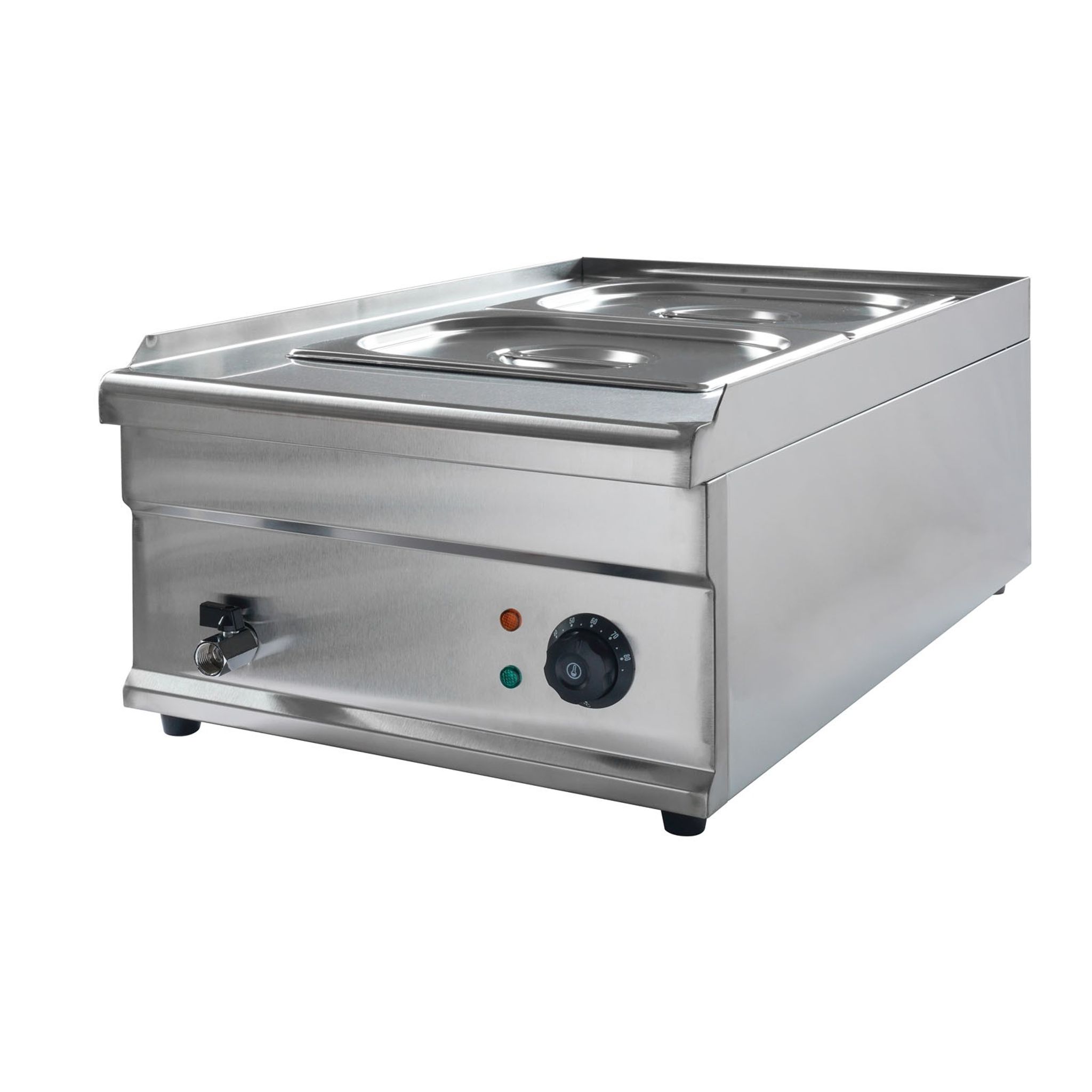 Profesionálny vodný kúpeľ 2× GN 1/2, nerez, 1500 W