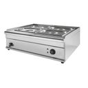 Profesionálny vodný kúpeľ 4× GN 1/2, nerez, 1500 W
