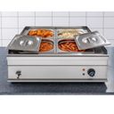 Profesionálny vodný kúpeľ 4× GN 1/2, nerez, 1500 W