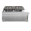 Profi-Wasserbad 2× GN 1/2, Edelstahl, 1500 W Profi-Wasserbad 2× GN 1/2, Edelstahl, 1500 W