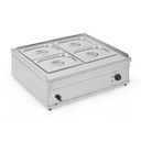 Profi-Wasserbad 4× GN 1/2, Edelstahl, 1500 W Profi-Wasserbad 4× GN 1/2, Edelstahl, 1500 W