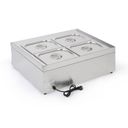 Profi-Wasserbad 4× GN 1/2, Edelstahl, 1500 W Profi-Wasserbad 4× GN 1/2, Edelstahl, 1500 W