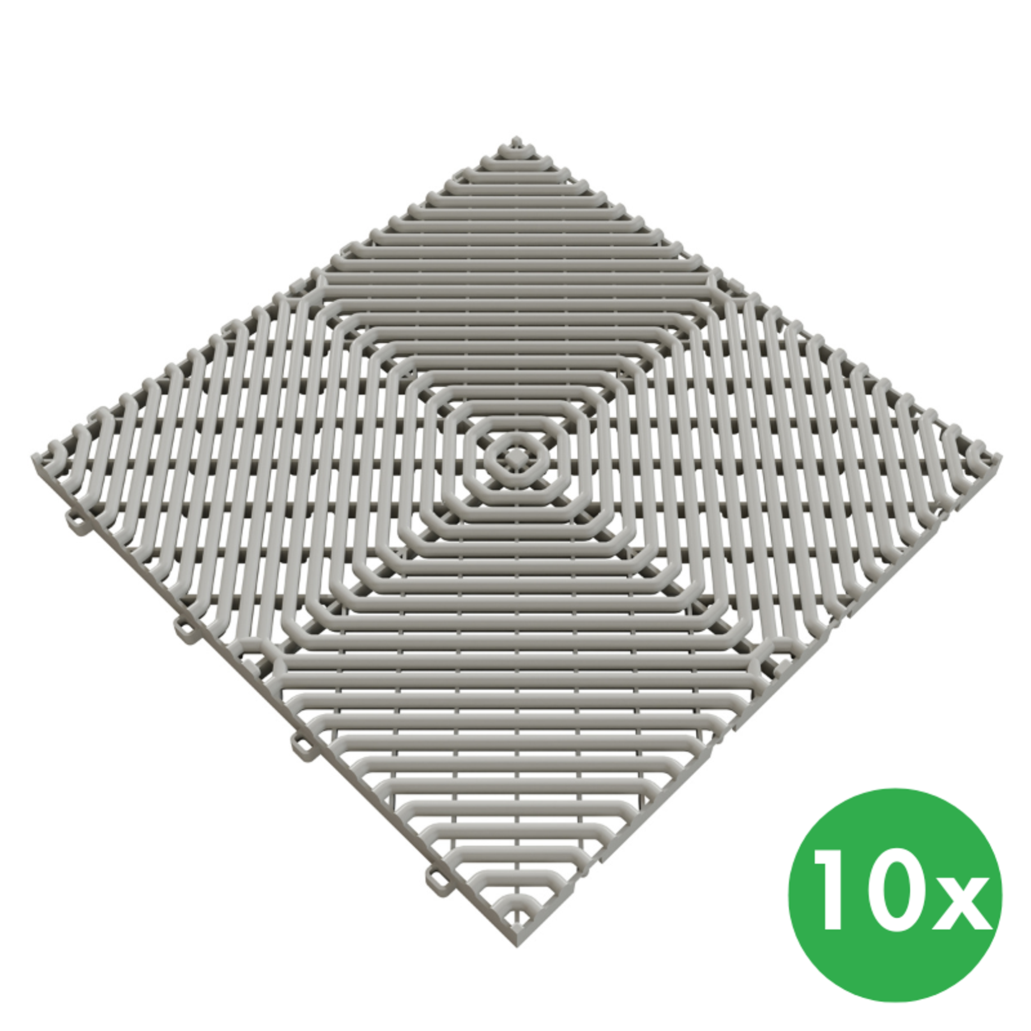 Protišmyková dlaždica, sivá, 385 x 385 x 17 mm, balenie 10 ks