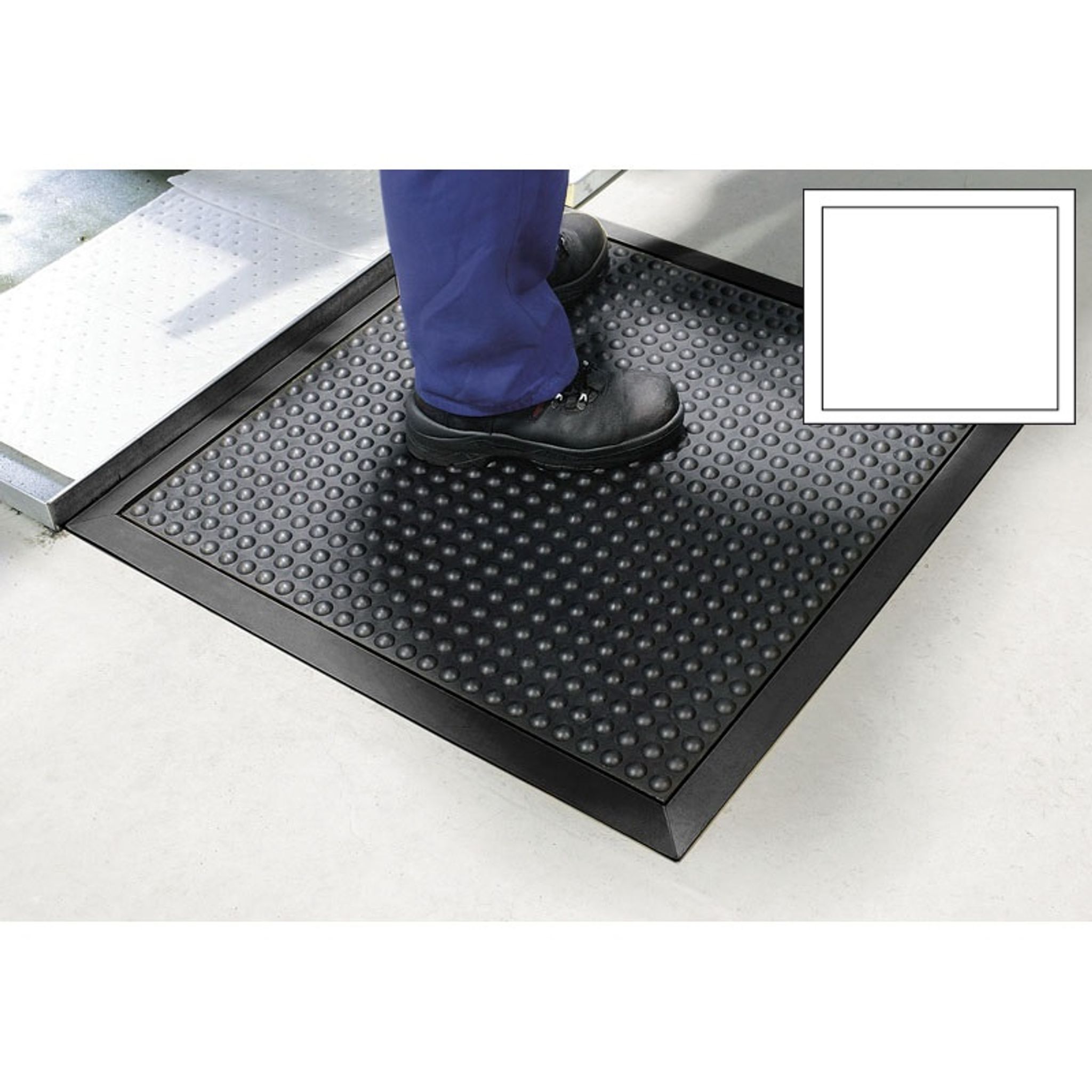 Protiúnavová bublinková rohož, bez spojov, 80 x 80 cm, čierna