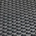 Protiúnavová bublinková rohož, puzzle stredový diel, 80 x 80 cm, čierna