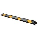 Pryžový parkovací doraz s reflexní fólií, délka 1830 mm, výška 150 mm