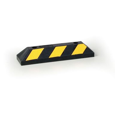 Pryžový parkovací doraz s reflexní fólií, délka 550 mm, výška 100 mm