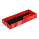Pudełko plastikowe na mikrometr 35-250x100 mm, czerwone