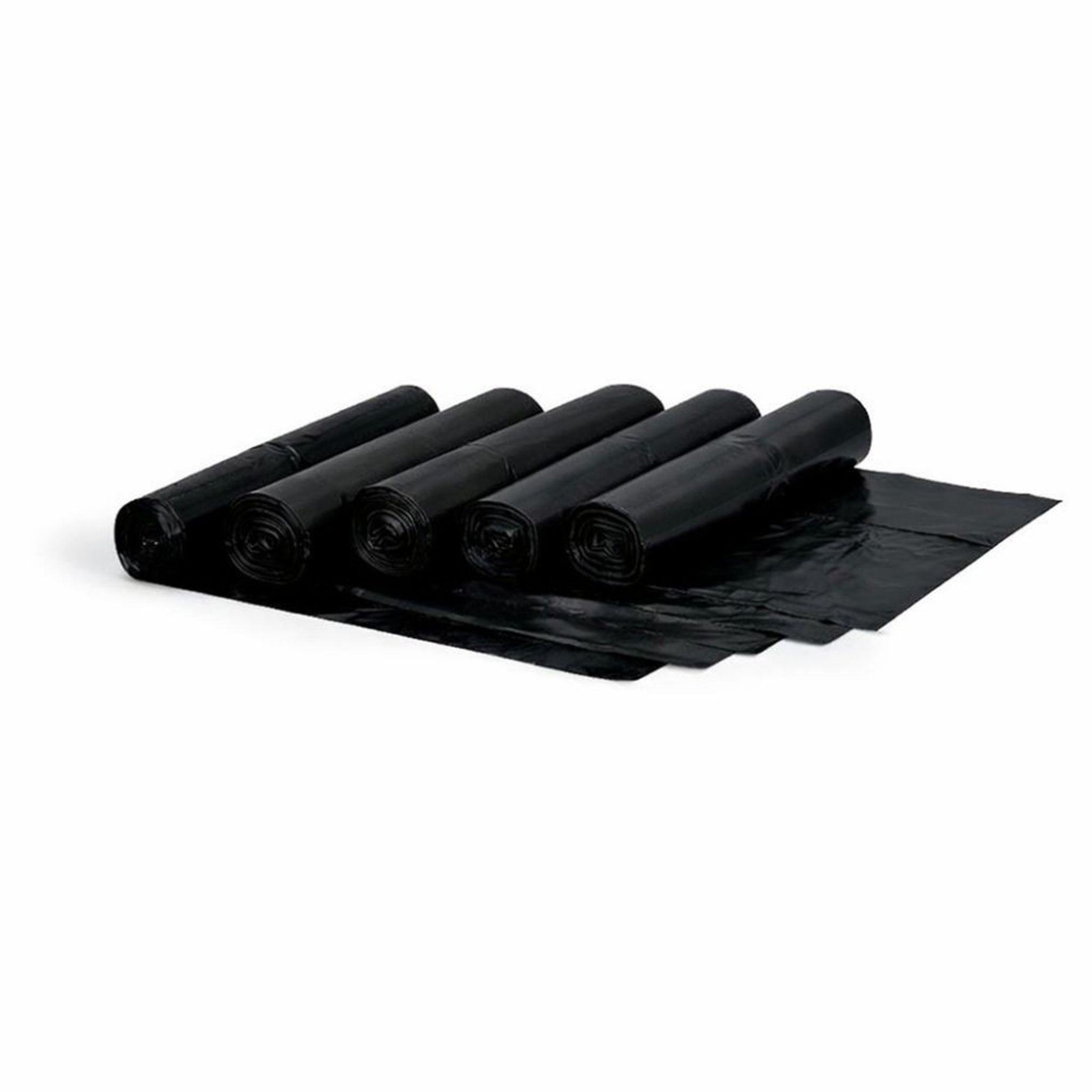 Pytle na odpad 120 litrů, 700 x 1100 mm, LDPE, 60 mikronů, 200 ks, černý