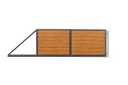 Rahmen für Schiebetor zur eigenen Füllung, Breite 420 cm, Höhe 146 cm