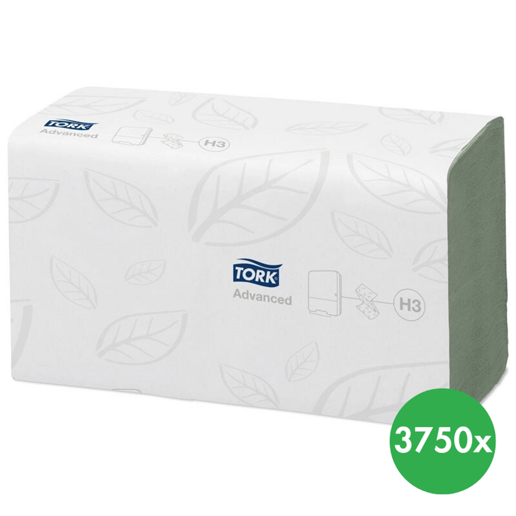 Ręczniki papierowe Tork Advanced Singlefold (ZZ) - delikatne, zielone 3750 szt.