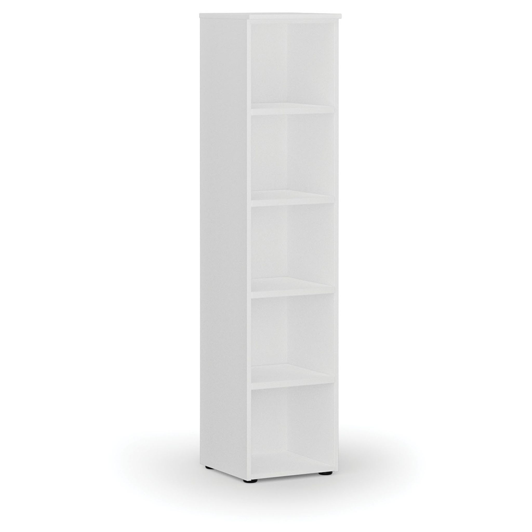 Regał biurowy PRIMO WHITE, 400 x 420 x 1781 mm, biały
