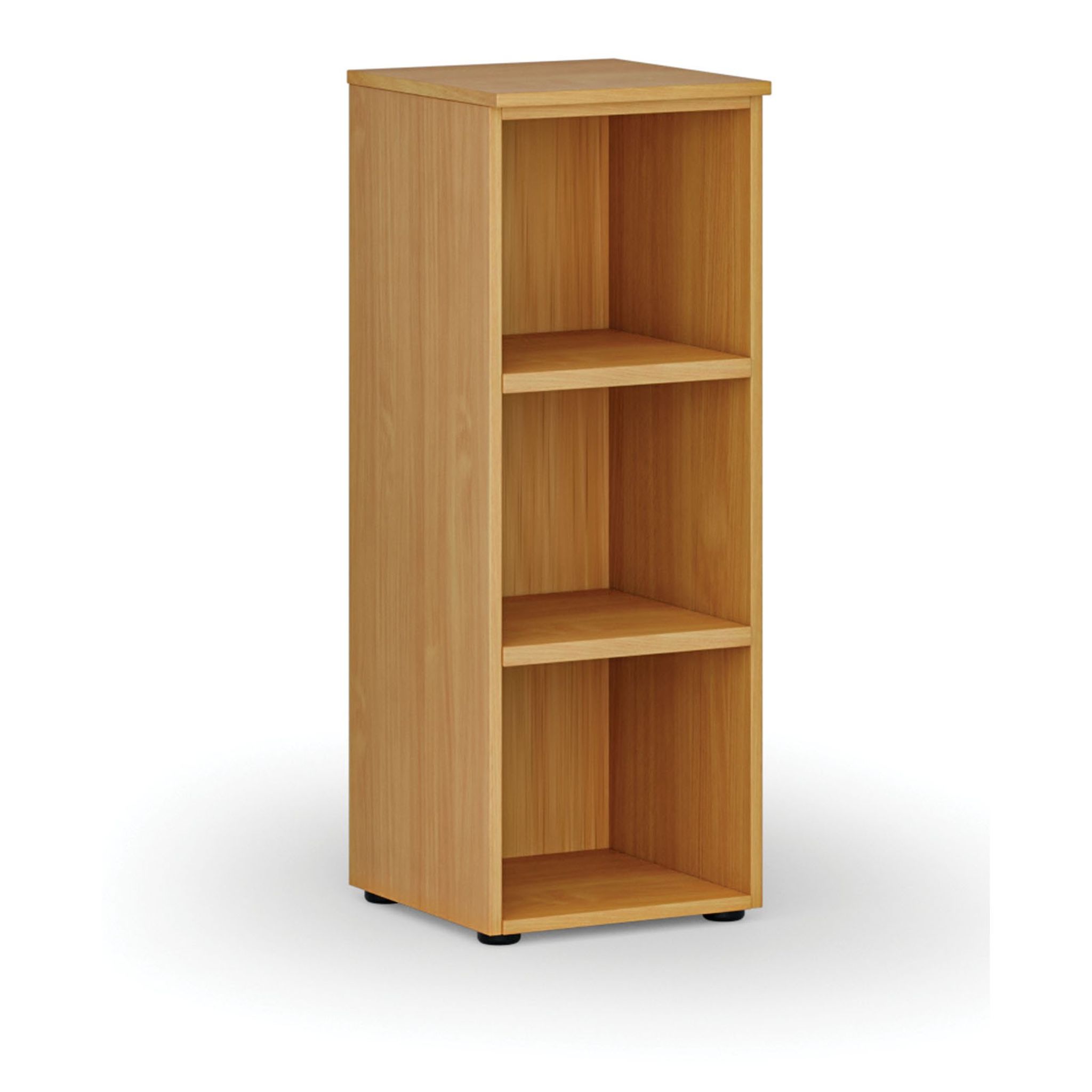 Regał biurowy PRIMO WOOD, 400 x 420 x 1087 mm, buk