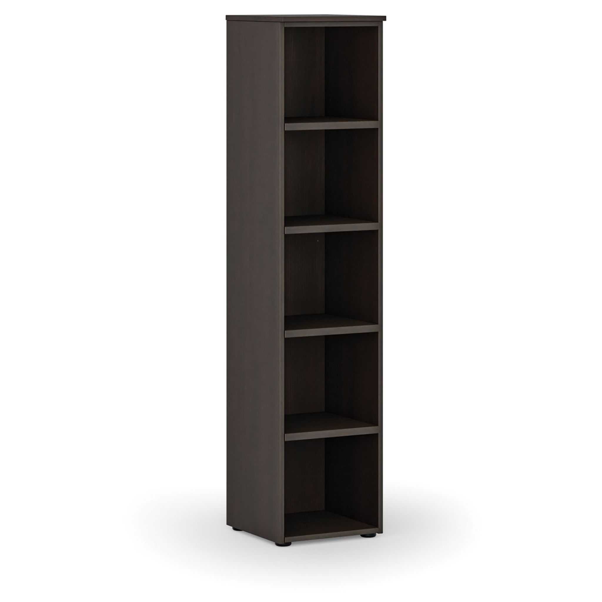 Regał biurowy PRIMO WOOD, 400 x 420 x 1781 mm, wenge