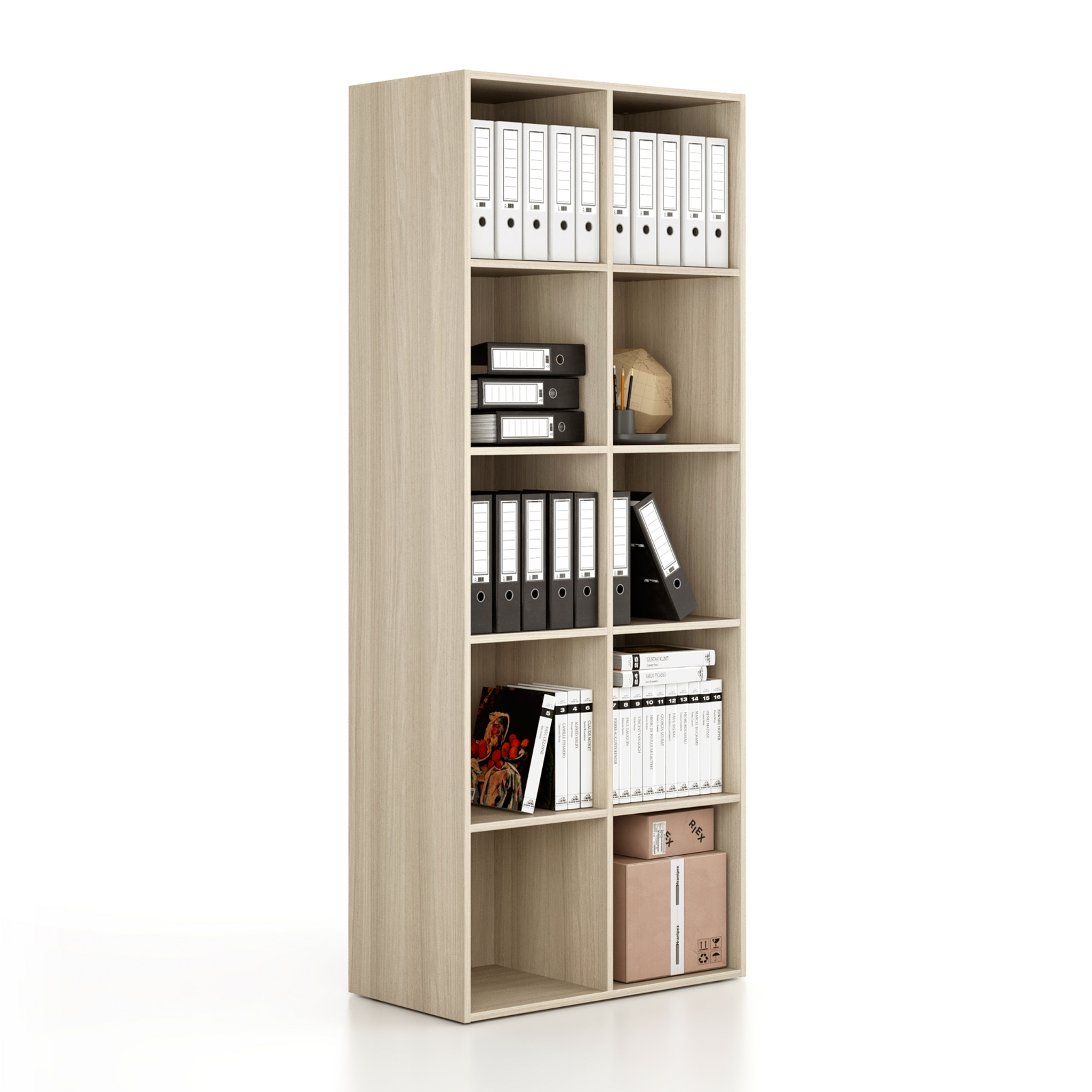 Regál FRAME, vysoká, 2 stĺpce, 2162 x 872 x 450 mm