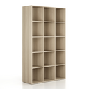 Regál FRAME, vysoký, 3 sloupce, 2162 x 1299 x 450 mm, dub přírodní