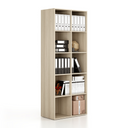 Regał FRAME, wysoki, 2 kolumny, 2162 x 872 x 450 mm, dąb naturalny