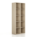 Regał FRAME, wysoki, 2 kolumny, 2162 x 872 x 450 mm, dąb naturalny