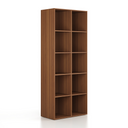 Regał FRAME, wysoki, 2 kolumny, 2162 x 872 x 450 mm, orzech