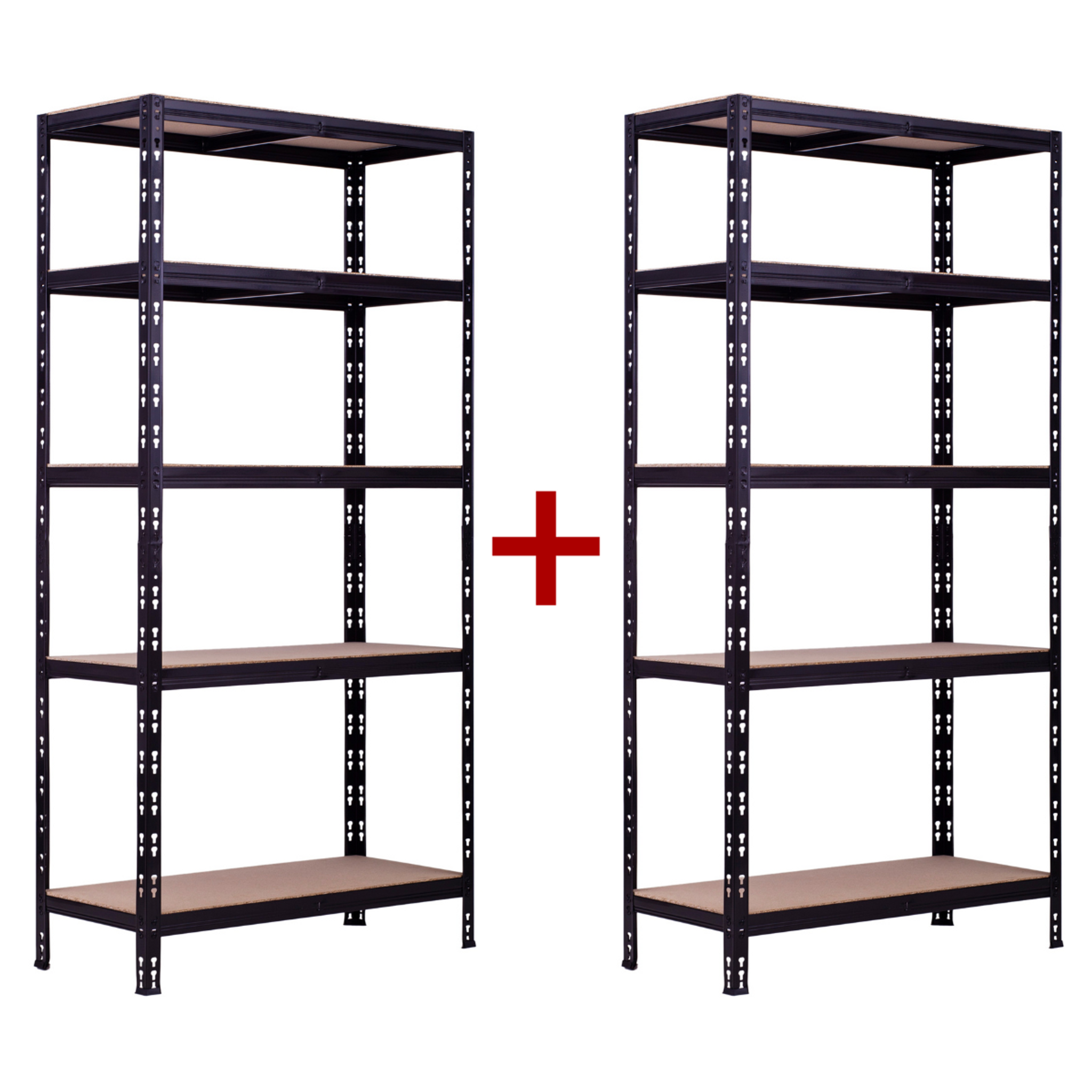 Regał półkowy 1+1 GRATIS, nośność 175 kg, 1800 x 900 x 450 mm