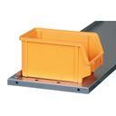 Regál s plastovými boxmi BASIC so zadnou stenou - 800 x 400 x 920 mm, 18x B, 4x C