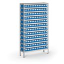 Regál s plastovými boxmi ShelfBox, 2000 x 1000 x 300 mm, 120x box A