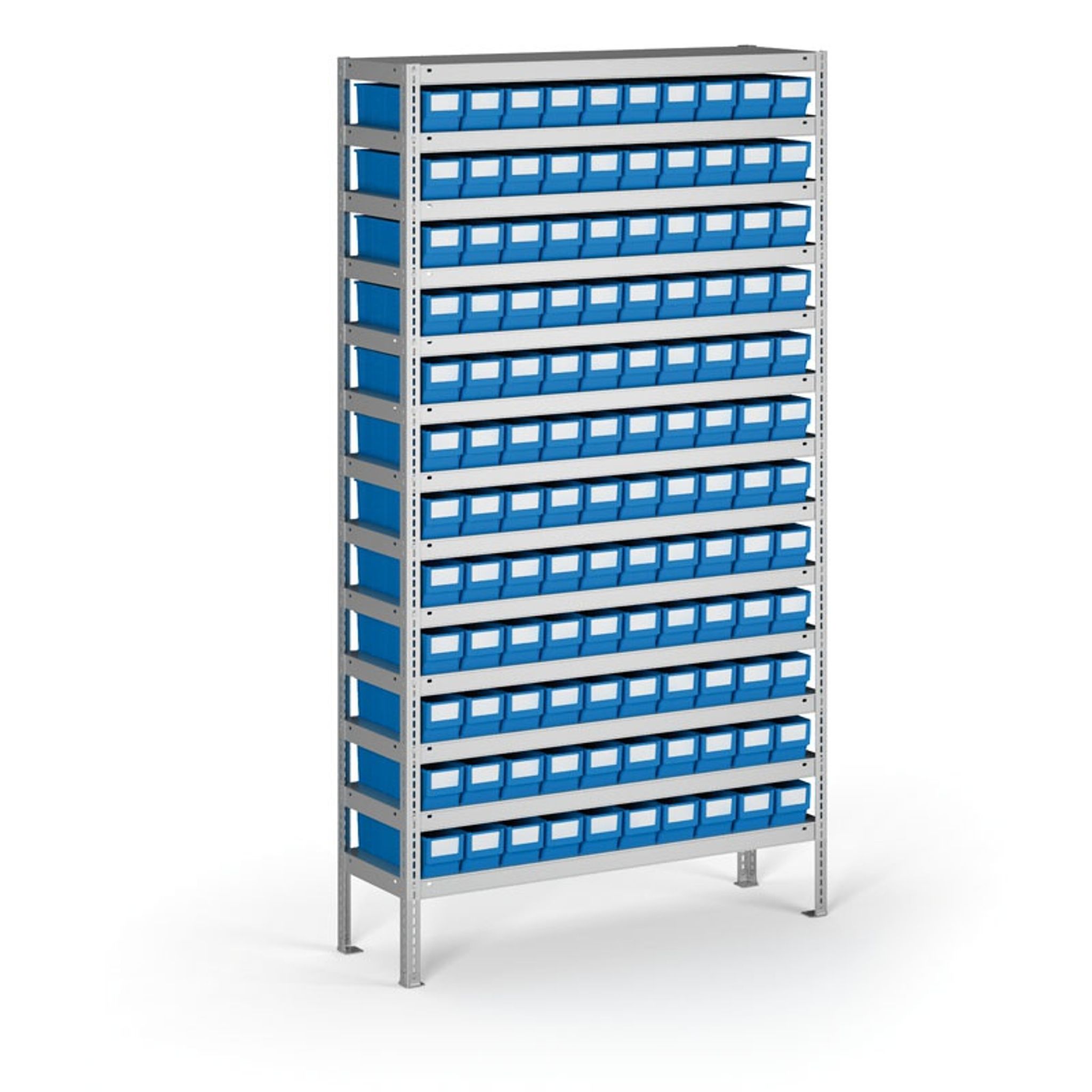 Regál s plastovými boxmi ShelfBox, 2000 x 1000 x 400 mm, 120x box B