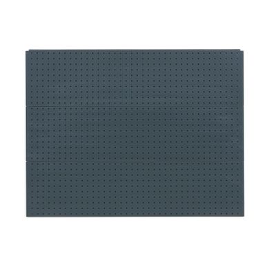 Regał sklepowy jednostronny, ścianki perforowane, 2200 x 1000 x 450 mm, dodatkowy, antracyt