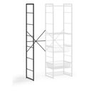 Regalerweiterung für offenes Schrankset, 585 x 460 x 2020 mm, schwarz