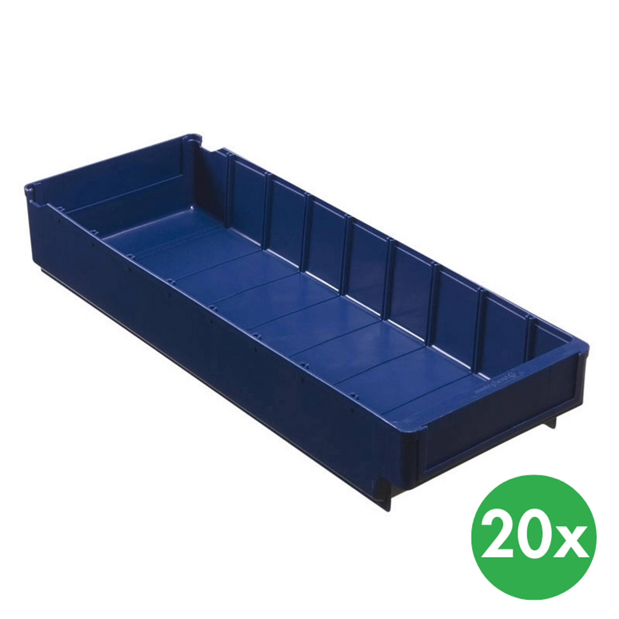 Regalkästen aus Kunststoff MAX - 188 x 500 x 80 mm, 20 Stk.