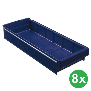 Regalkästen aus Kunststoff MAX - 230 x 600 x 100 mm, 8 Stk.