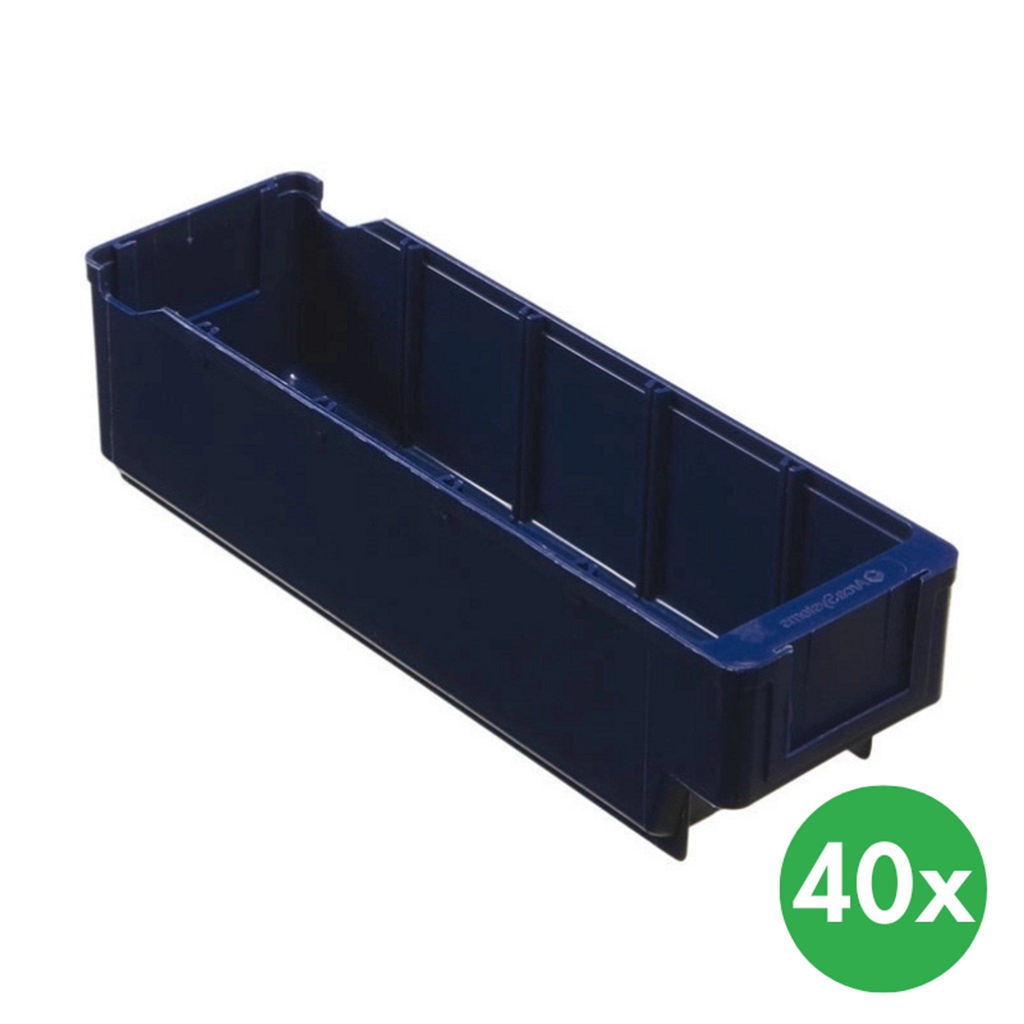 Regalkästen aus Kunststoff MAX - 94 x 300 x 80 mm, 40 Stk.